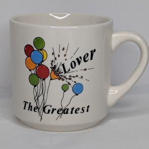 Vintage Novelty Coffee Mug Cup The Greatest Lover